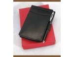 Leather Gift Set-Small Pad with Pen